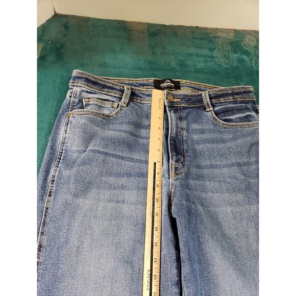 Jordache Jeans Size 14 Womens Blue Stretch Pants Denim High Rise Curvy Mom - Picture 7 of 13